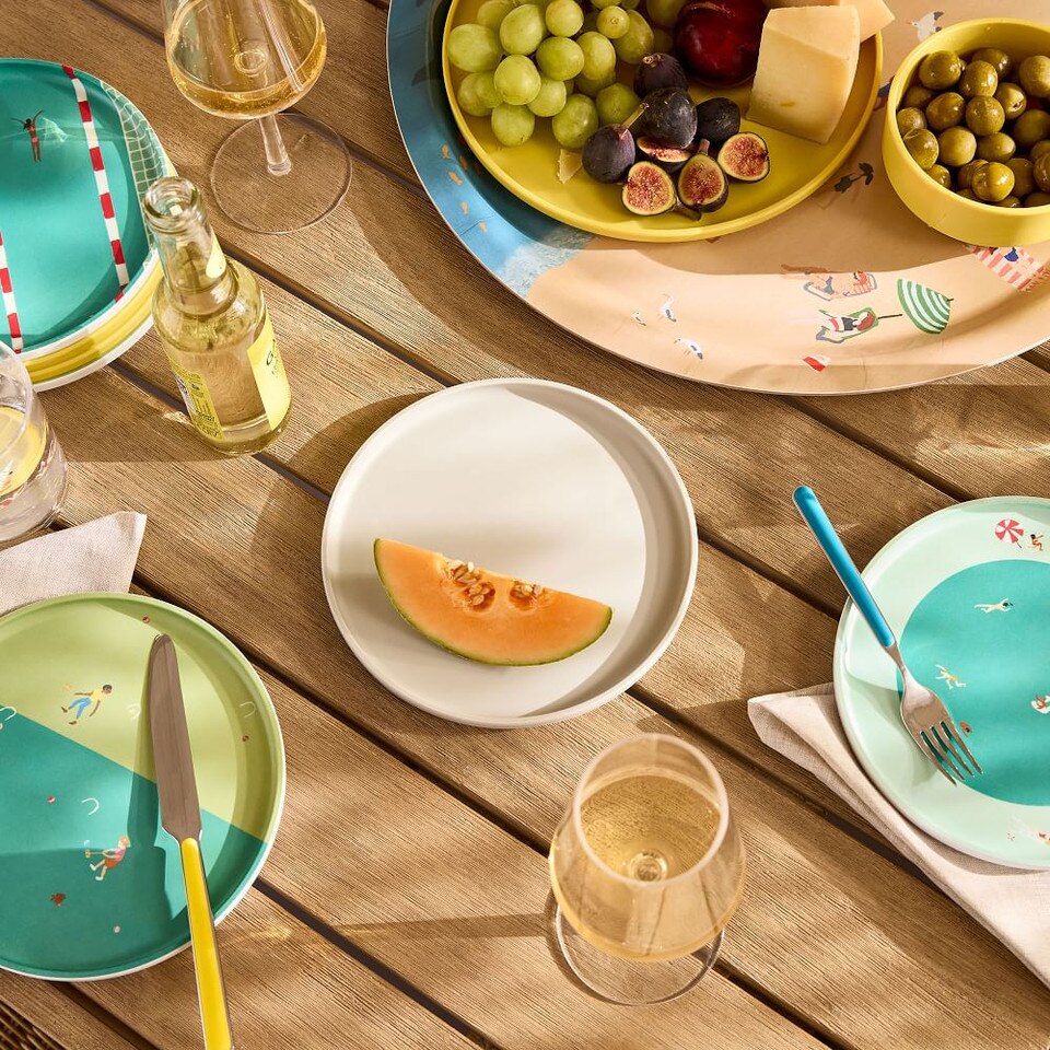 Modern Melamine Dinnerware (Set of 12) West Elm Australia